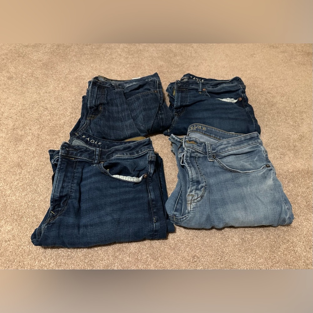 American Eagle 34x32 flexible jeans boot cut style